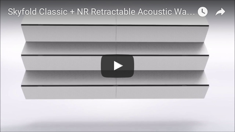Skyfold Classic Series vertical acoustic partition animation