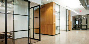 PK-30 Dark Framed Glass Wall