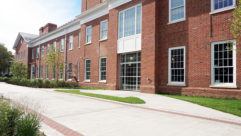 exterior vertical renlita glass folding door tcnj stem