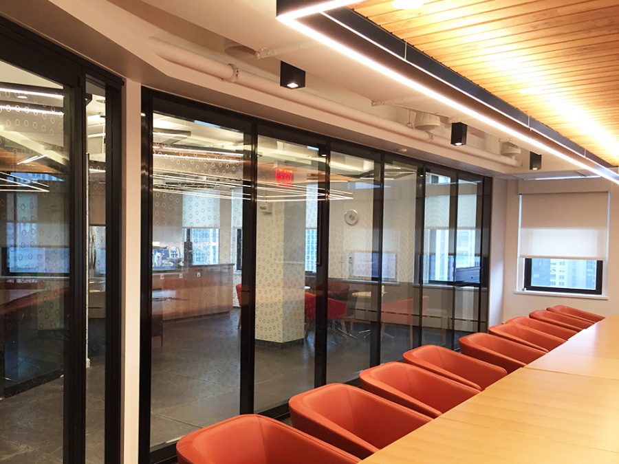 Modernfold Acousti-Clear glass walls