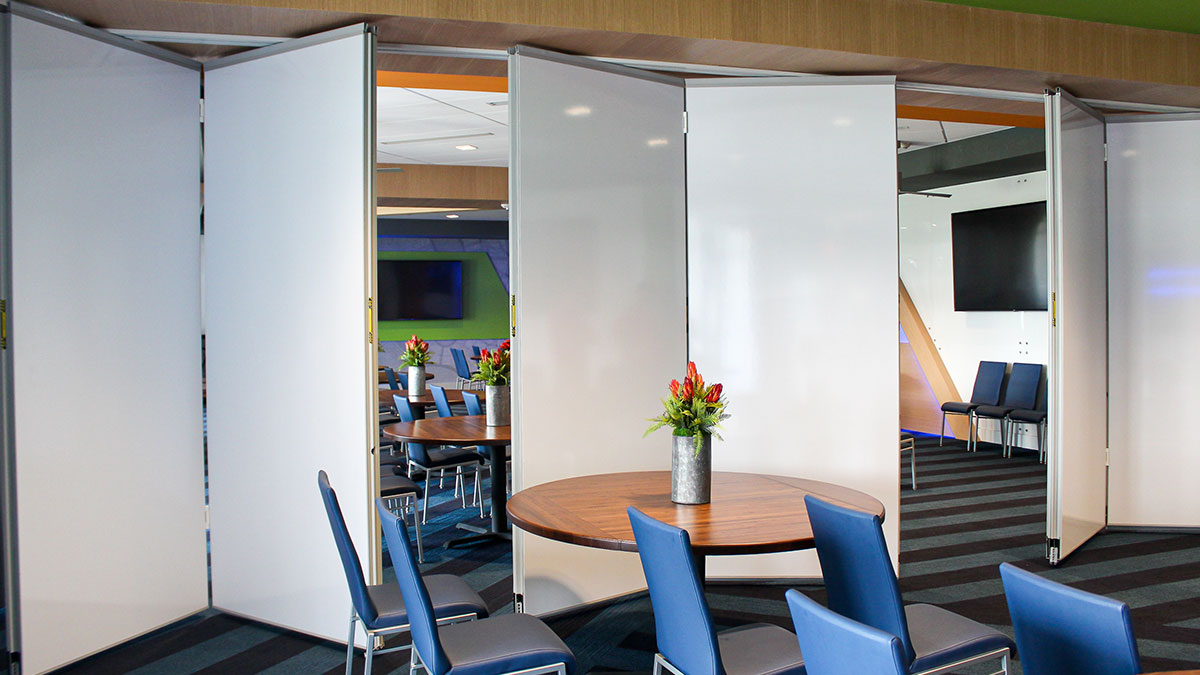 Panelfold® folding doors, acoustical folding partitions, operable walls,  operable partitions, demountable partitions, relocatable partitions,  portable panels, moveable walls, accordion doors, accordion partitions,  acoustical panels - Product Specifications