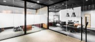moodwall P2 P5 Office Front sliding glass doors