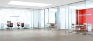moodwall P4 office front glass walls