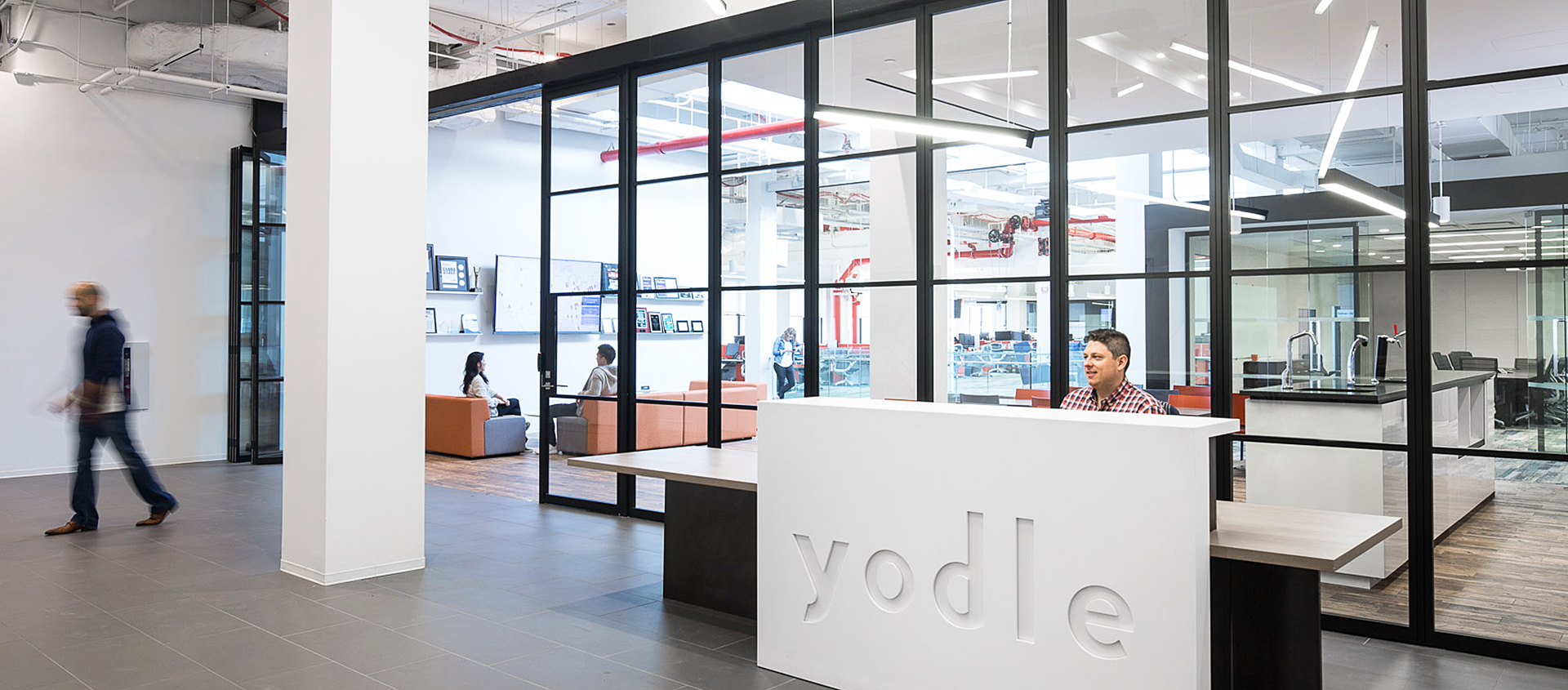 PK30 Light and Dark Framed Glass Wall System by ModernfoldStyles