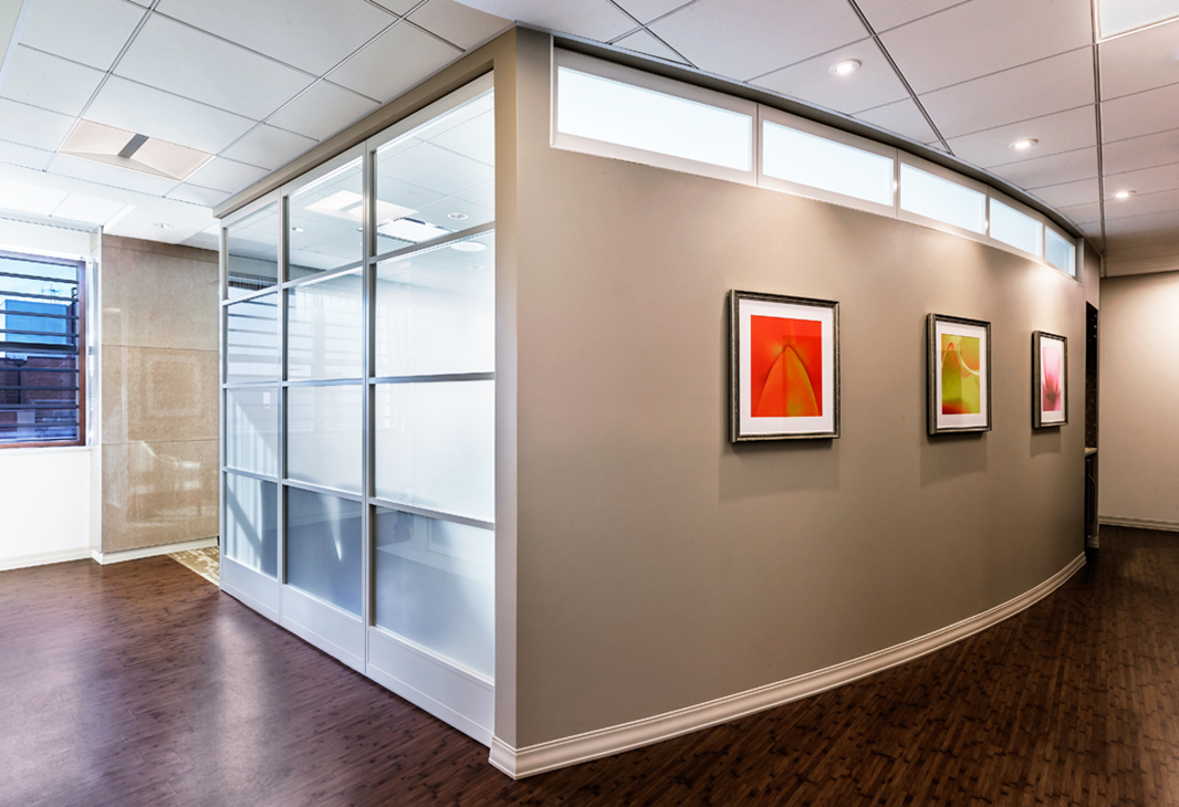 PK30 Light and Dark Framed Glass Wall System by ModernfoldStyles