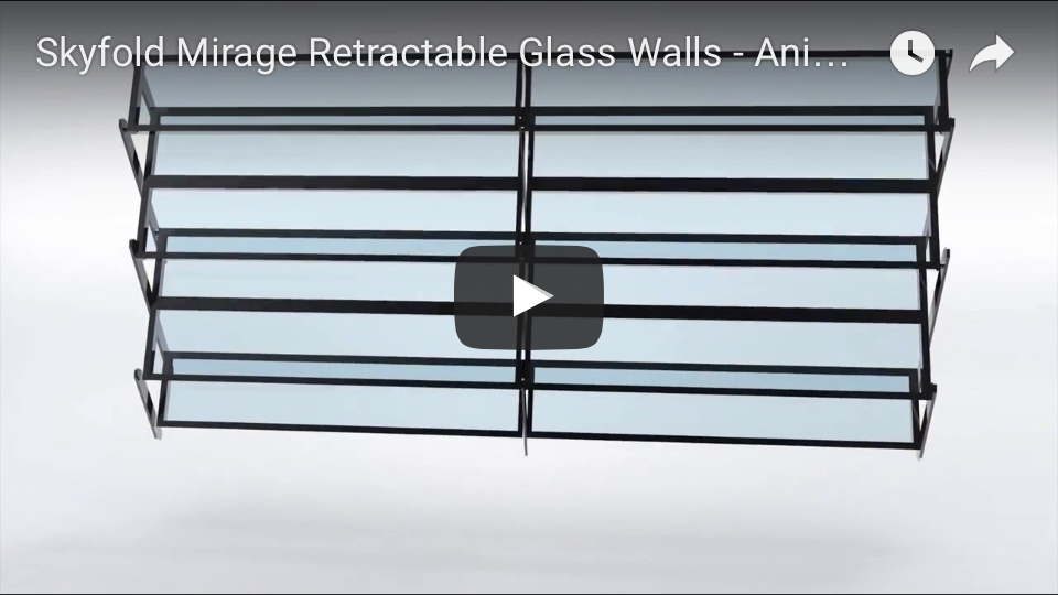 Skyfold Mirage folding glass wall animation