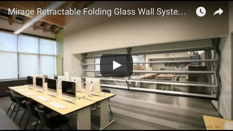 Skyfold Mirage retractable glass walls youtube