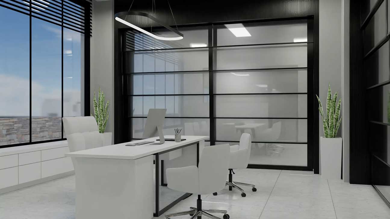 SKYFOLD Prisma Vertical Glass Walls by ModernfoldStyles