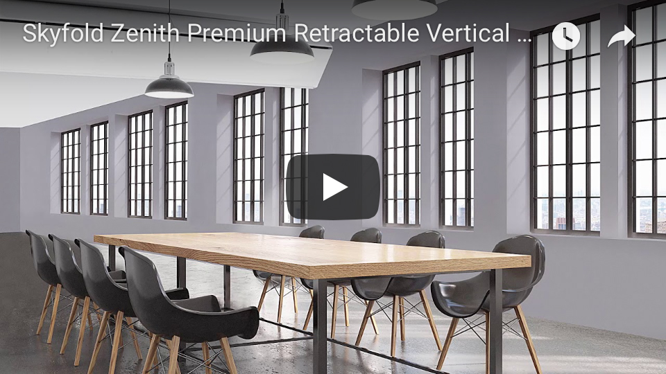 Skyfold Zenith Premium retractable vertical wall youtube