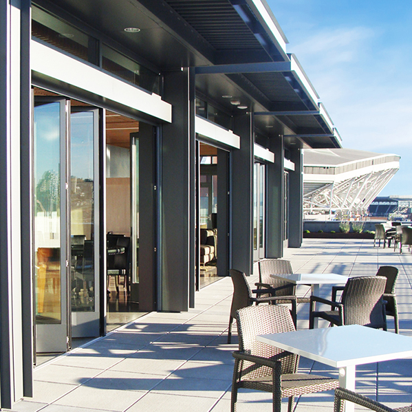 Exterior glass folding walls Sunflex SF55 Glass Walls and Operable